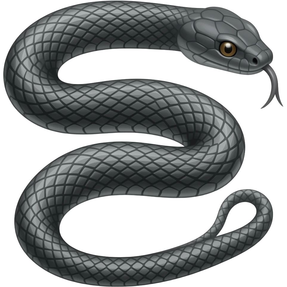 Black Mamba snake emoji