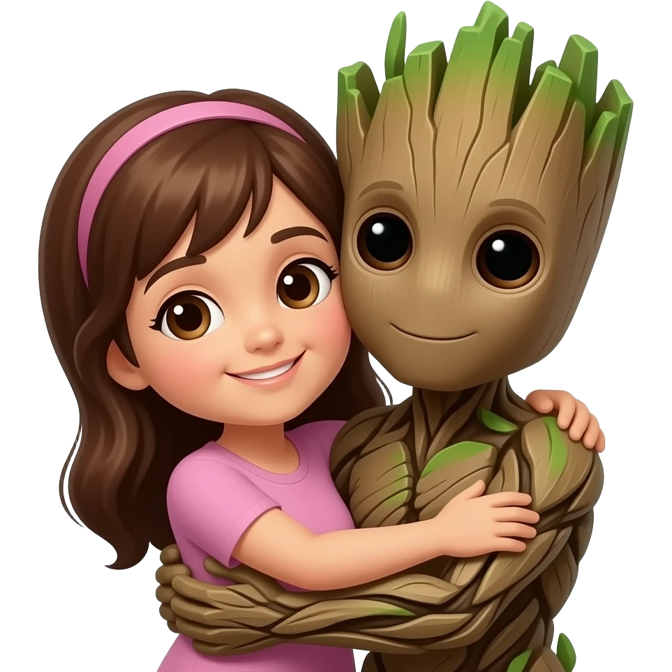 Mommy hugs Groot emoji