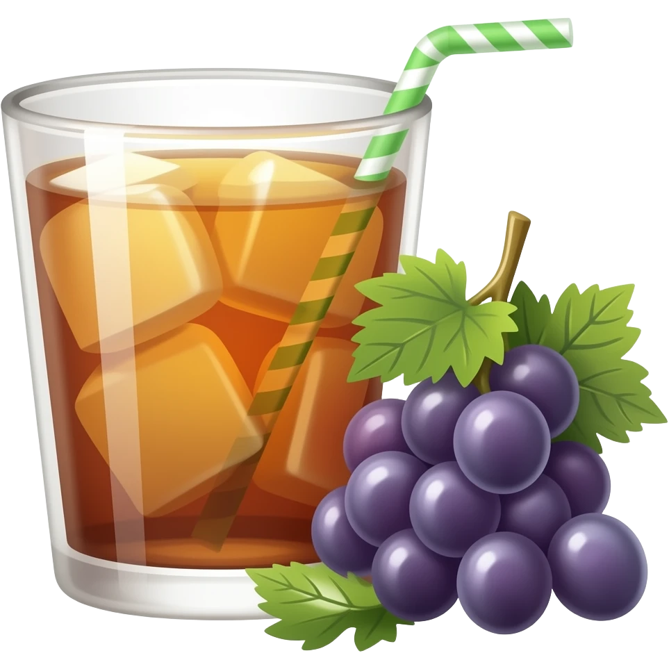 grape iced tea emoji