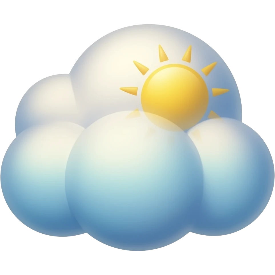 colorful cloud emoji