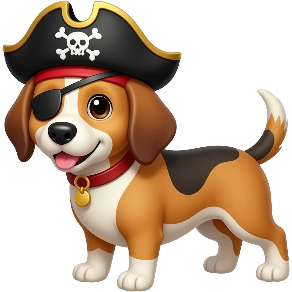 Perro pirata emoji
