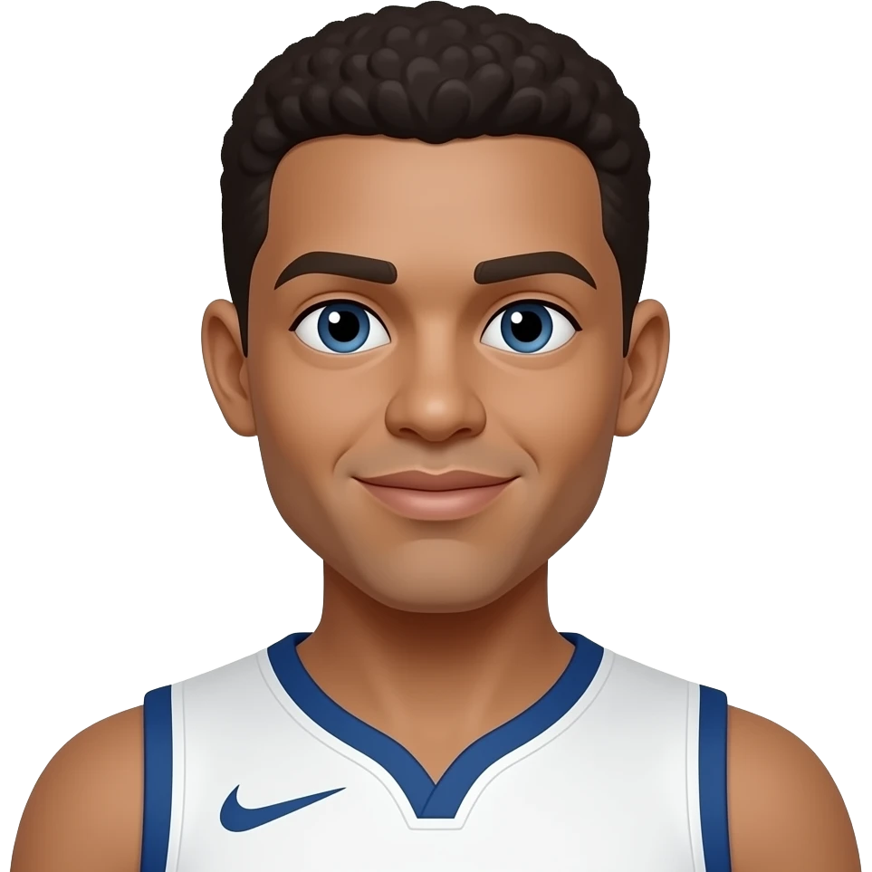 white basketball player portrait emoji