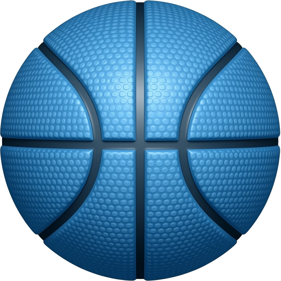 Blue basket ball emoji