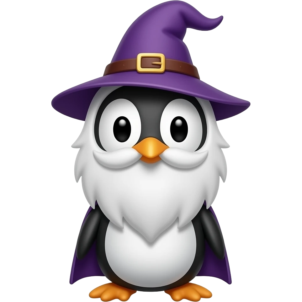 Penguin Wizard emoji