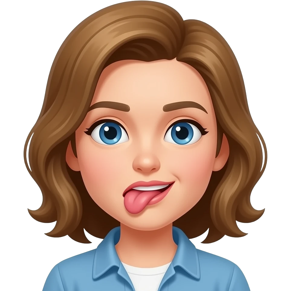 Lip biting emoji
