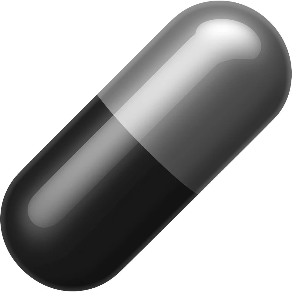 Black pill emoji