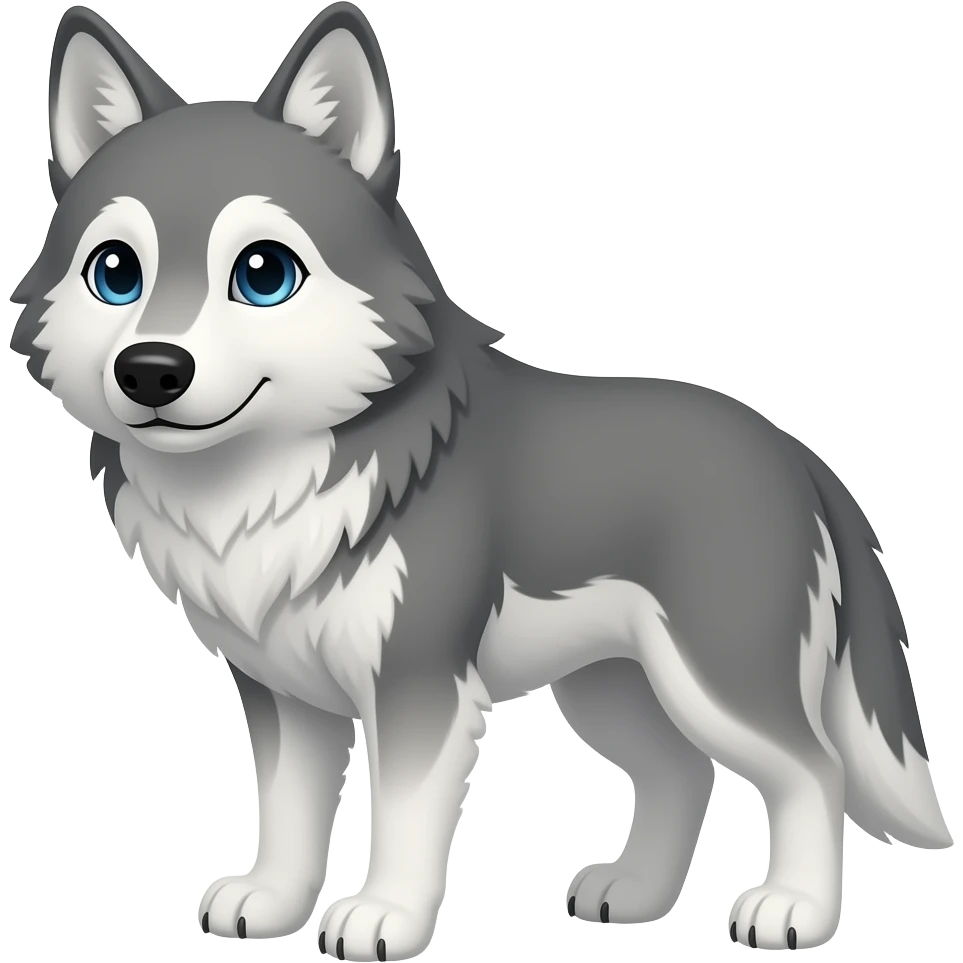 Love wolf emoji
