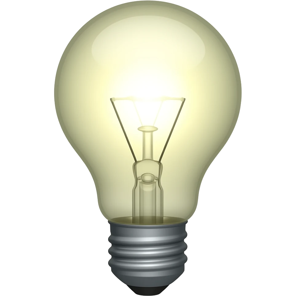 light bulb emoji