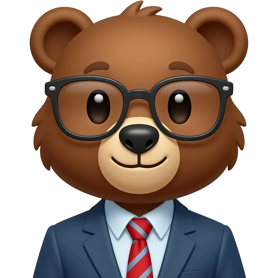 bear teacher emoji