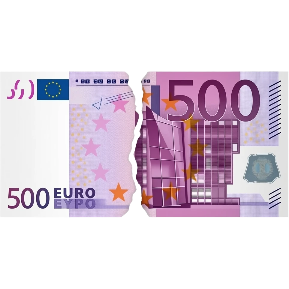 billet de 500  déchiré emoji