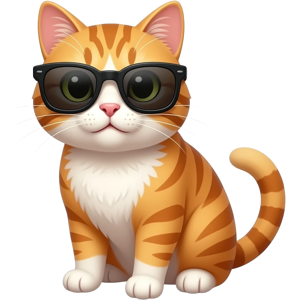Cat wearing sunglasses emoji