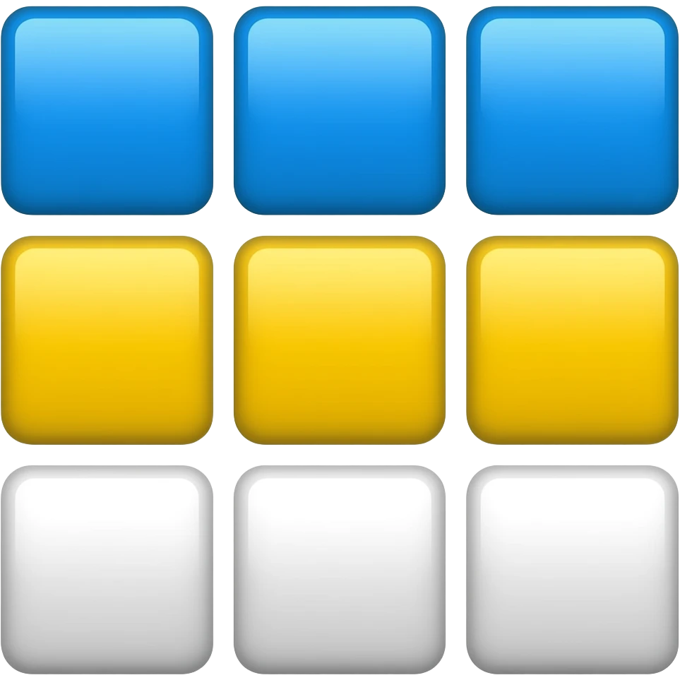 🟦🟦🟦🟦🟦 🟨🟨🟨🟨🟨 ⬜⬜⬜⬜⬜ emoji