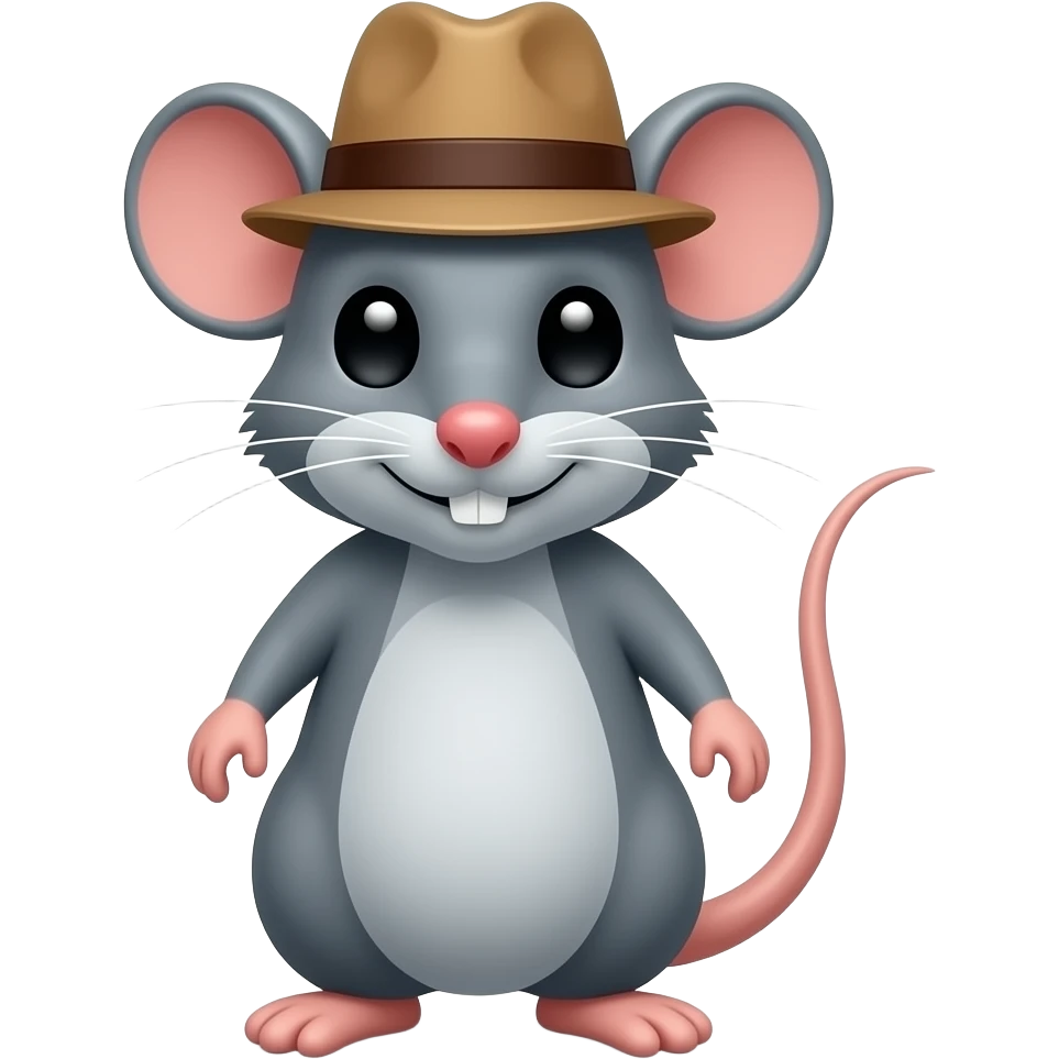 Mouse with Hat emoji