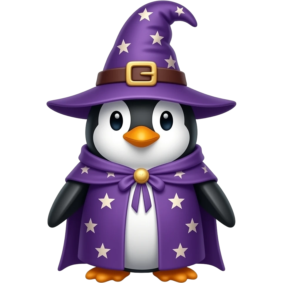 Penguin Wizard emoji