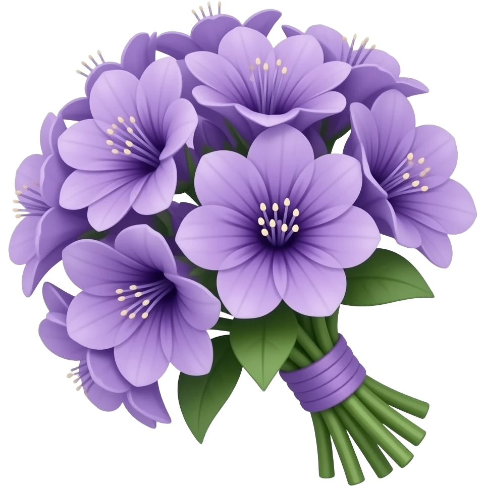 Mazzo di fiori viola emoji