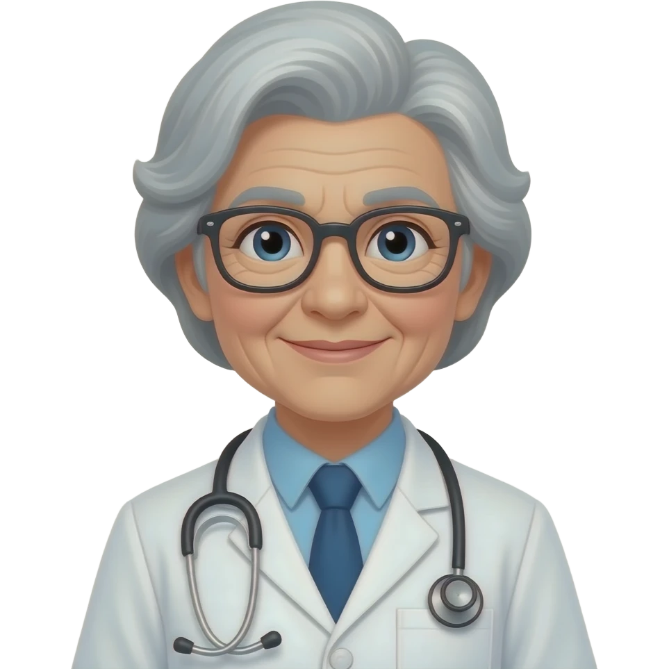 elder woman doctor emoji