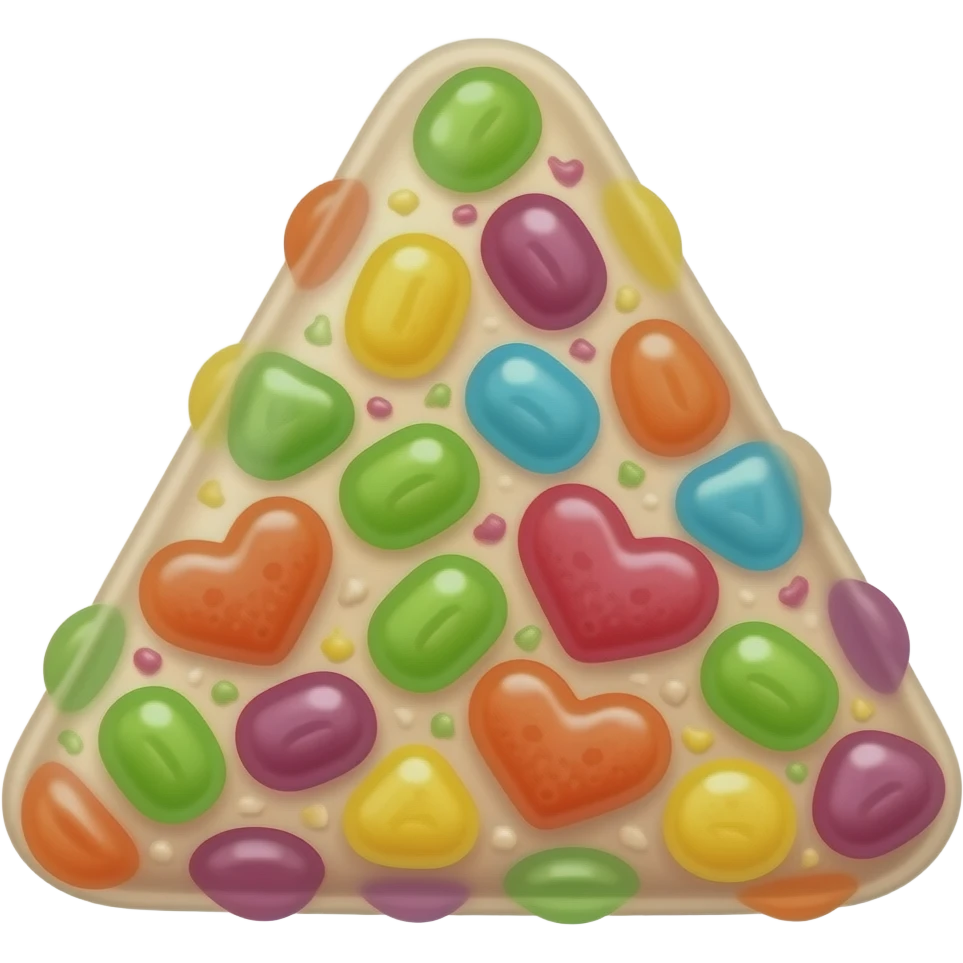 candy gummy triangle emoji