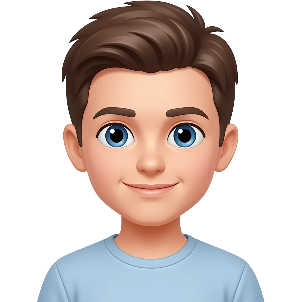 Мальчик с голубыми глазами emoji