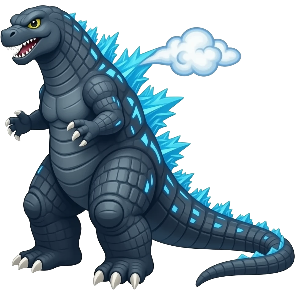 godzilla dark blue emoji