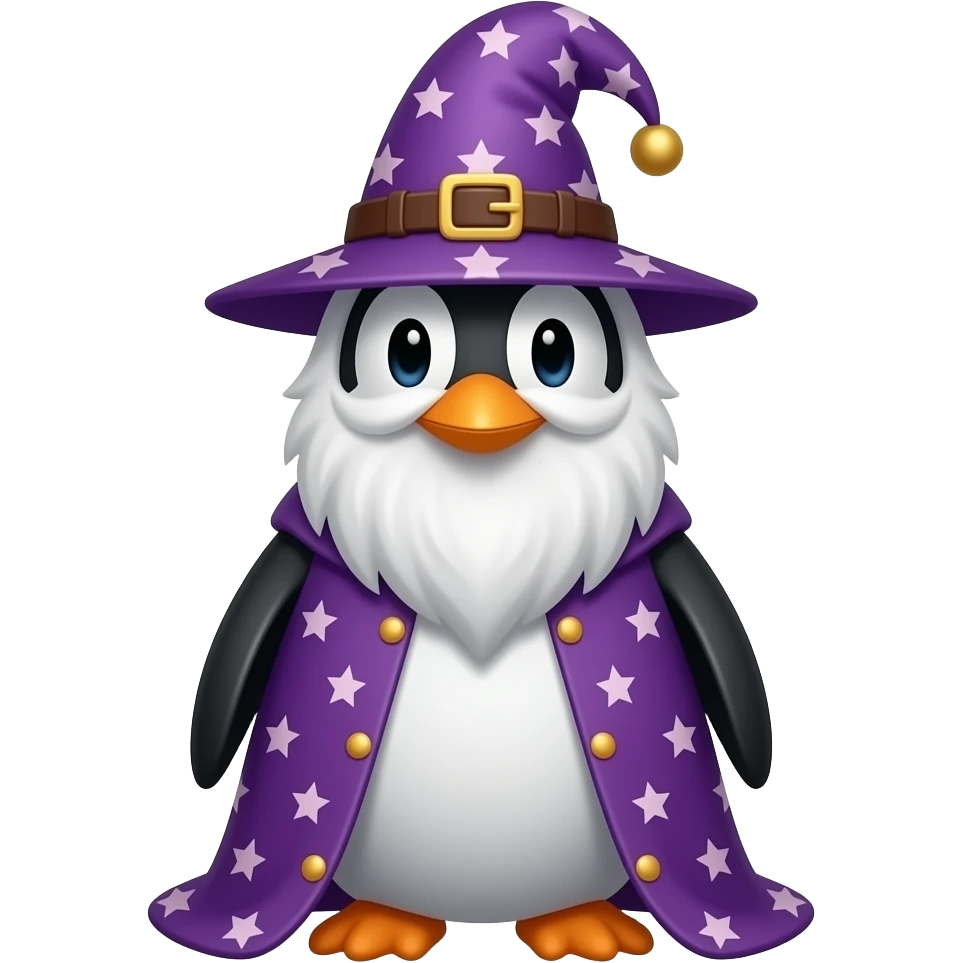 Penguin Wizard emoji