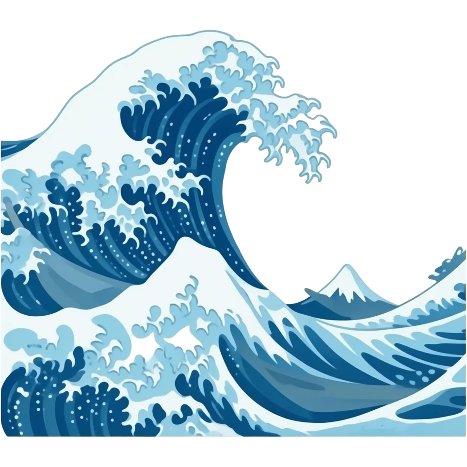 Tsunami emoji emoji
