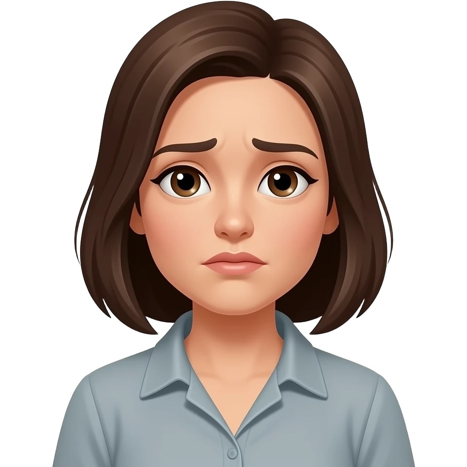 참는 여자 emoji