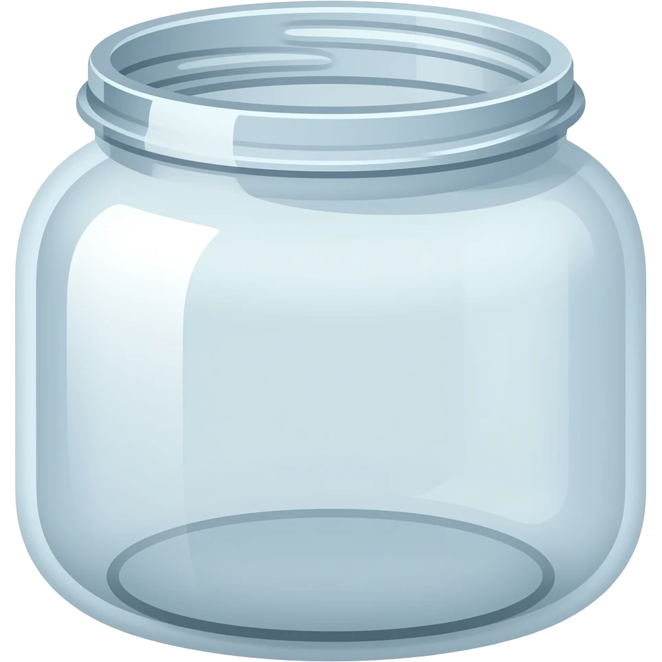 Empty glass jar emoji