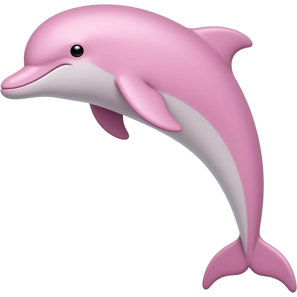 Dolphin pink emoji
