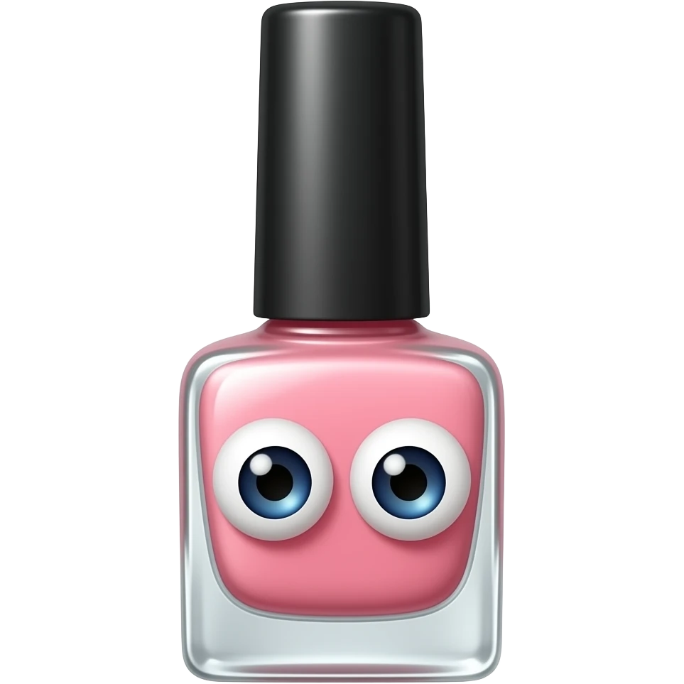 Флакончик гель-лака с глазками emoji