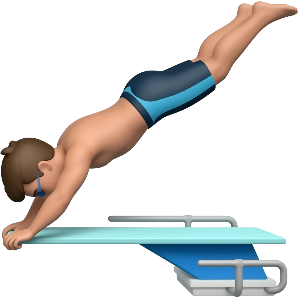diving off diving board emoji