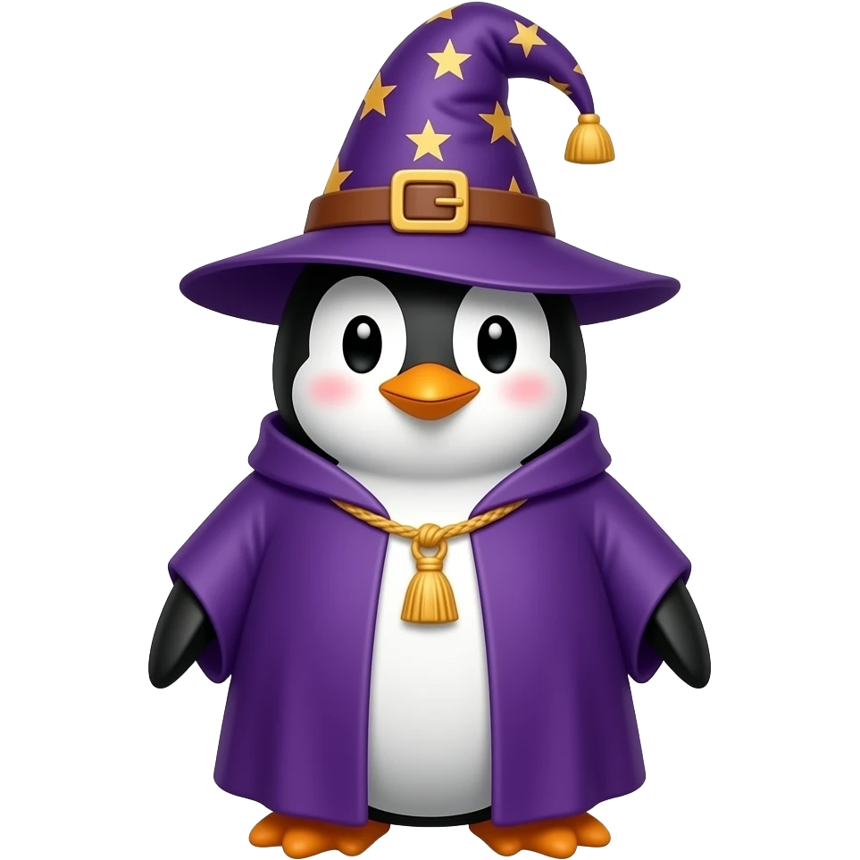 Penguin Wizard emoji