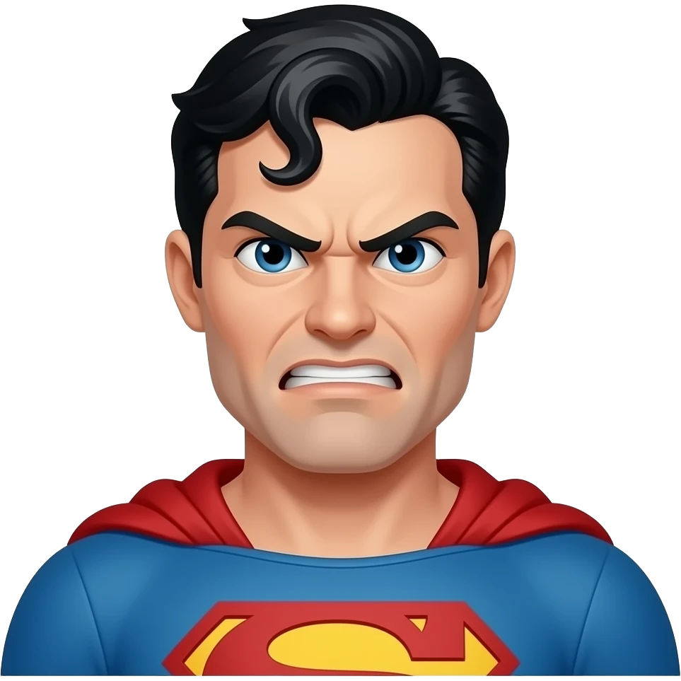angry superman emoji