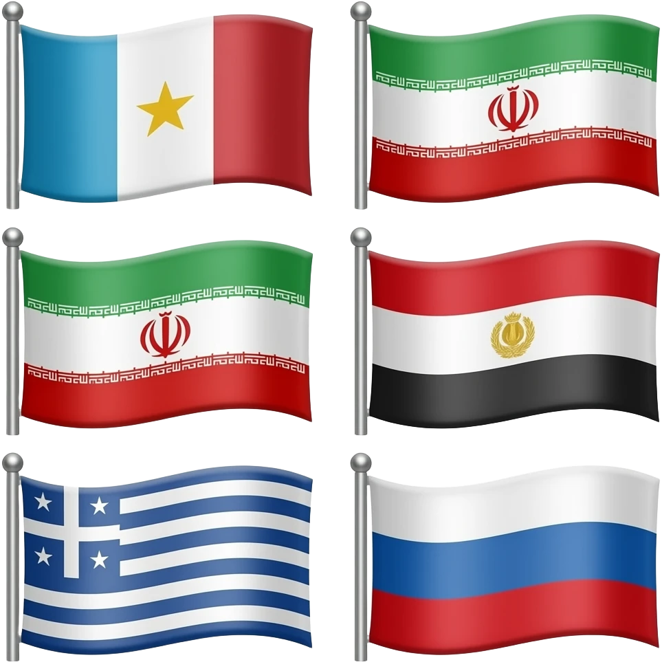 هر چی پرچم از سلسله ها و دولت های ایران داری بفرست emoji