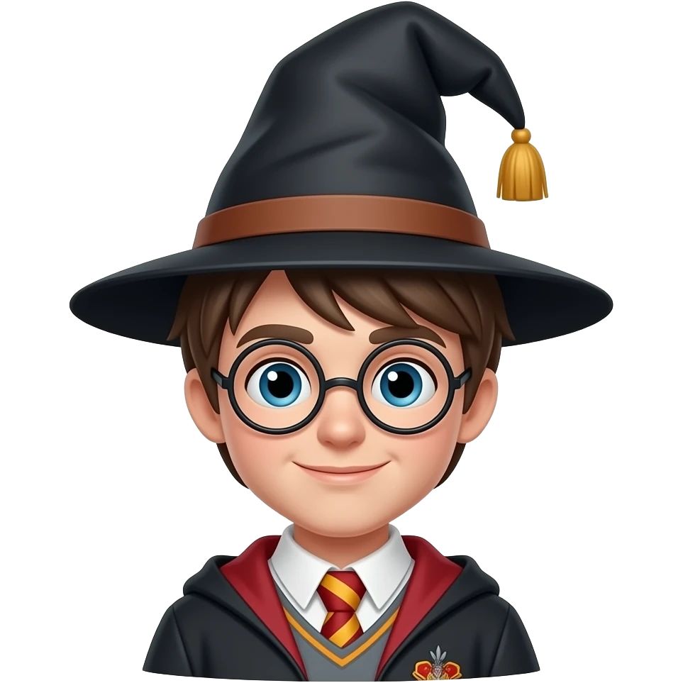 harry potter wizard with hat emoji