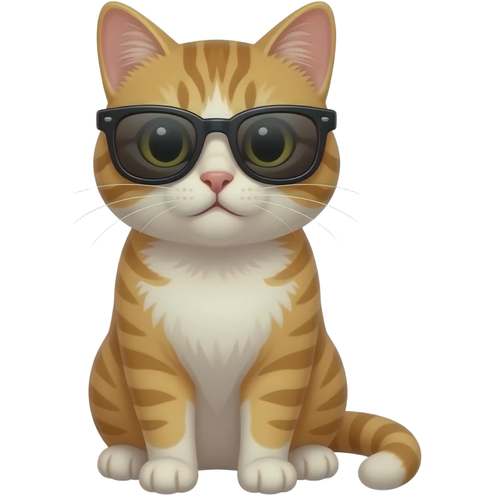 Cat wearing sunglasses emoji