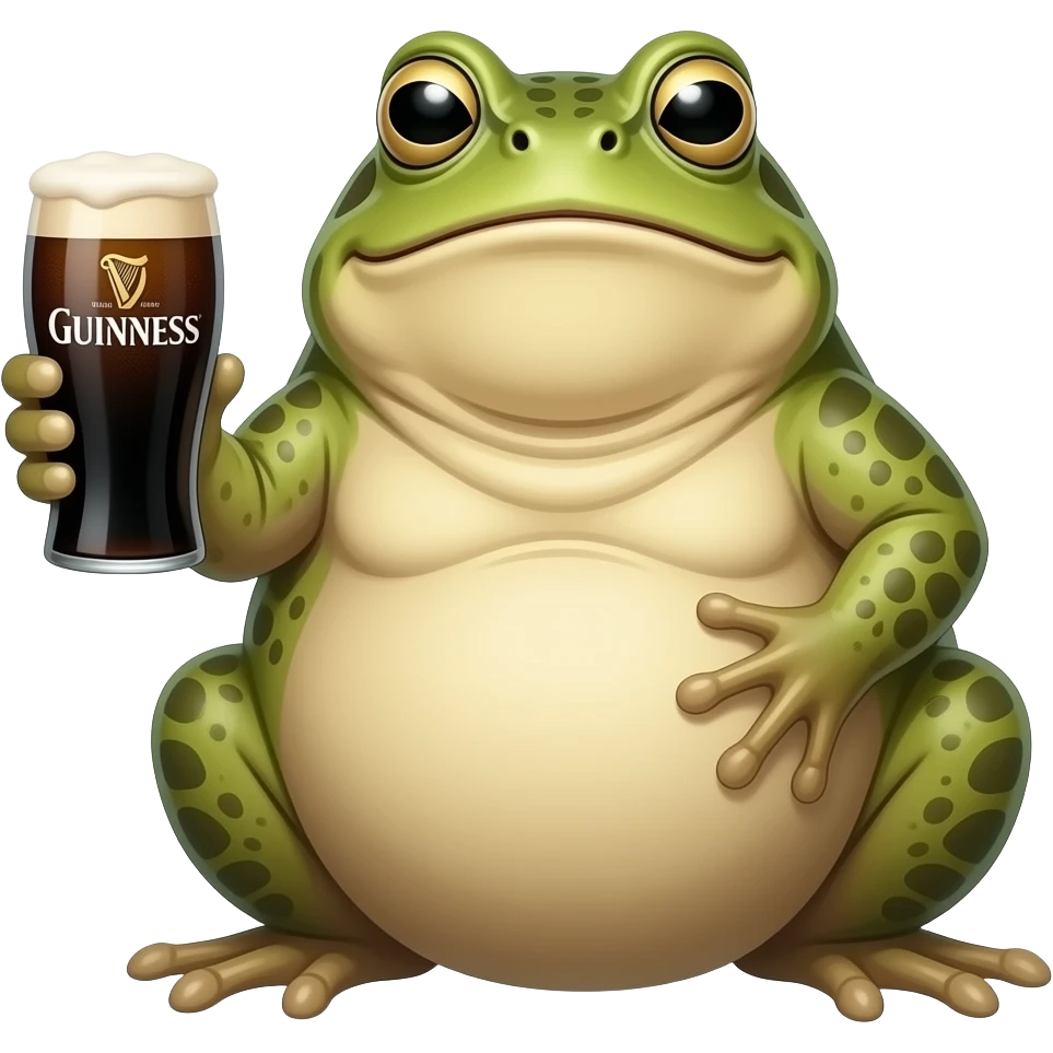 bufo with a guinness emoji