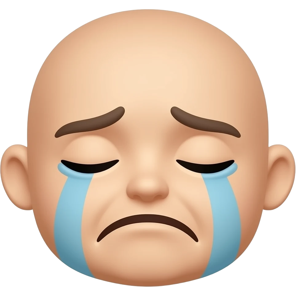 cry emoji with closed eyes emoji