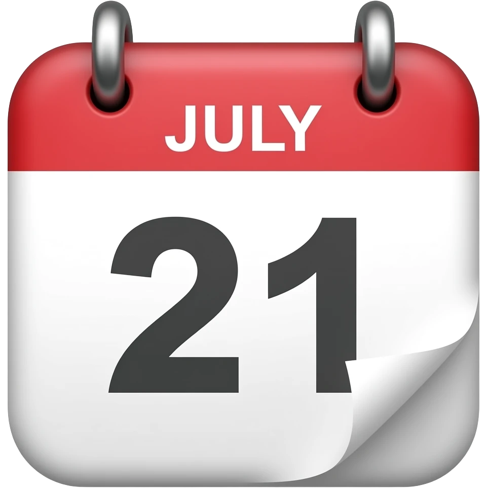 21 JULY emoji