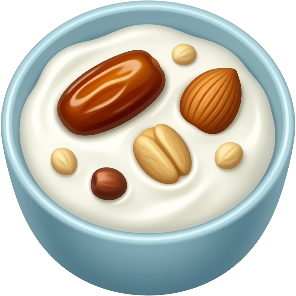 Активов йогурт с финиками и орехами emoji