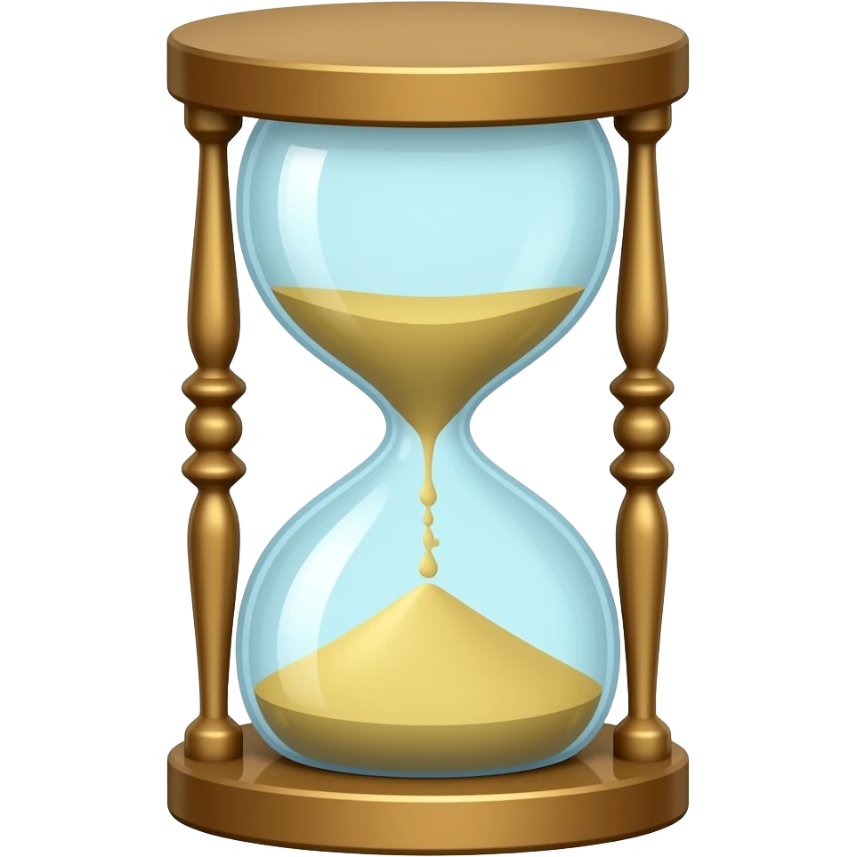 Hourglass time out emoji