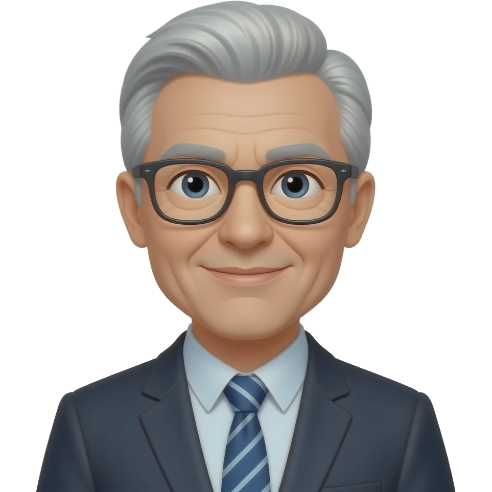 A 50 year oldteacher with glases and a comb over emoji