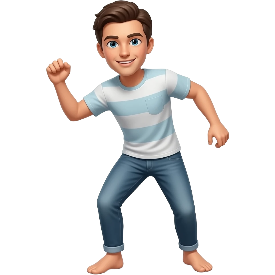 make this figure as a dancing human emoji emoji