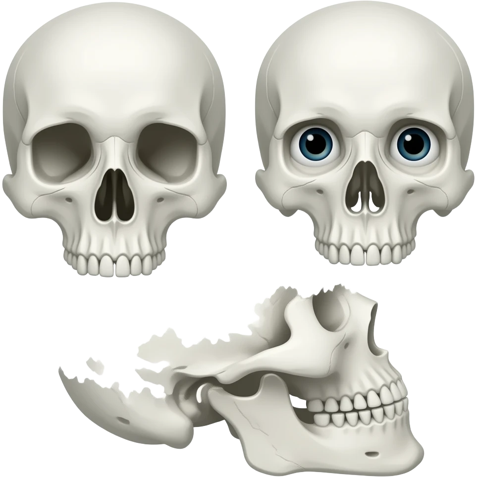 3 skulls emoji