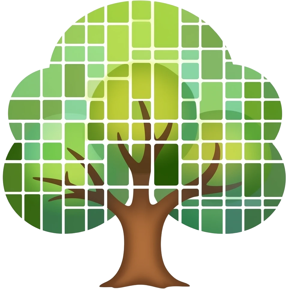 "tree map" with different-sized squares emoji