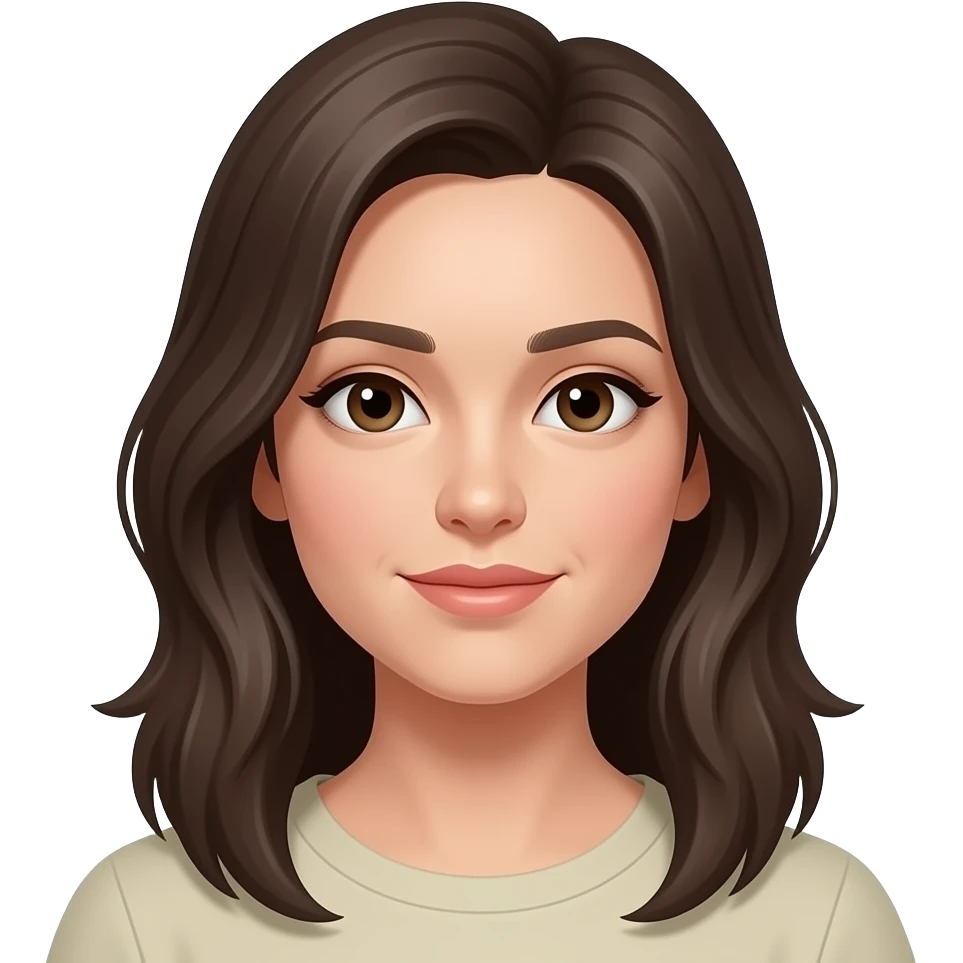 tu peux la faire de face. sans expression de la tête jusqu'à la taille emoji