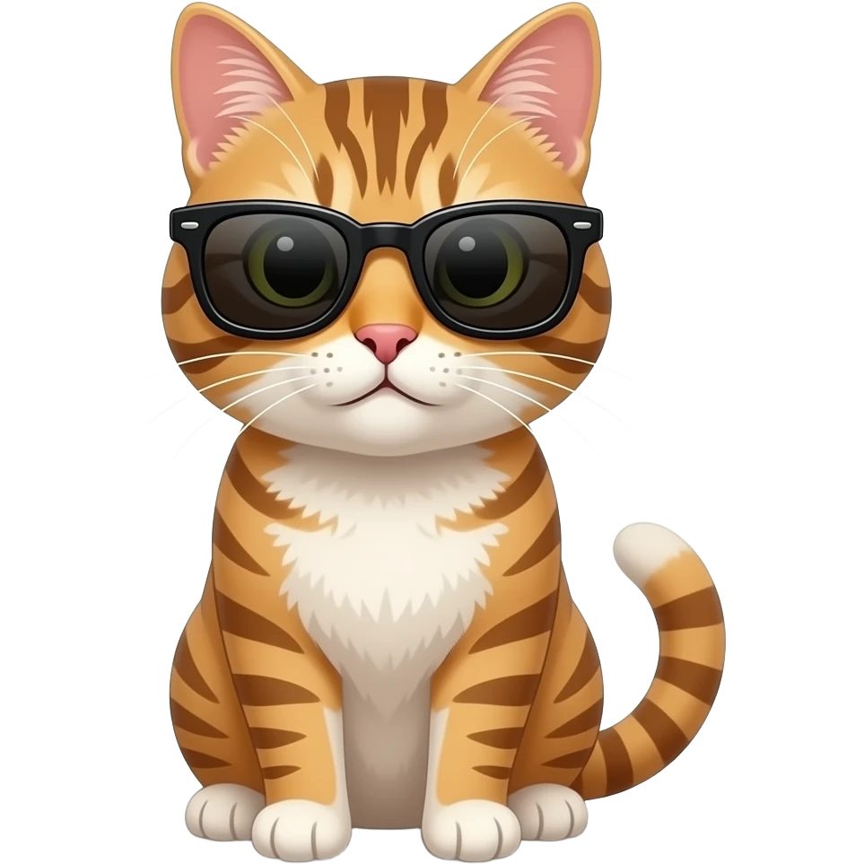 Cat wearing sunglasses emoji