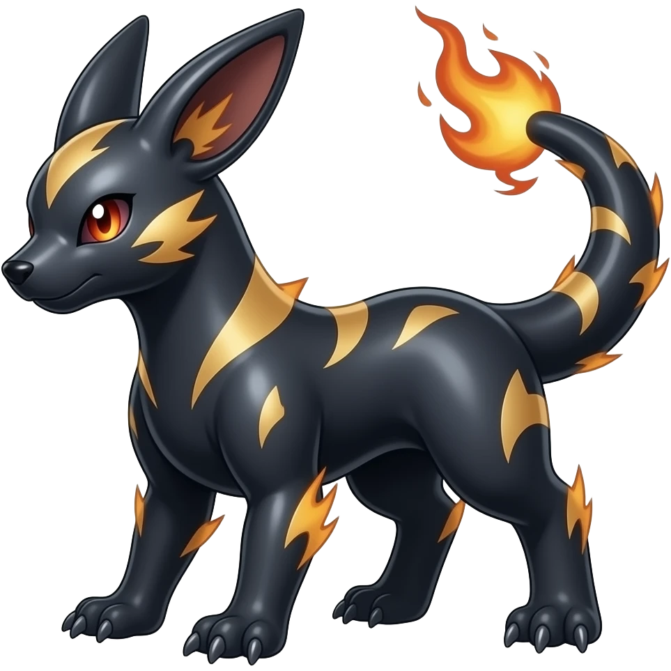 Shiny Dark Dusky Cool Hot Zangoose-Guilmon-Zoroark-Renamon-Fakémon-fusion (full body) emoji