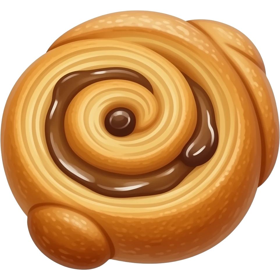 Warm Danish pastry  filling emoji