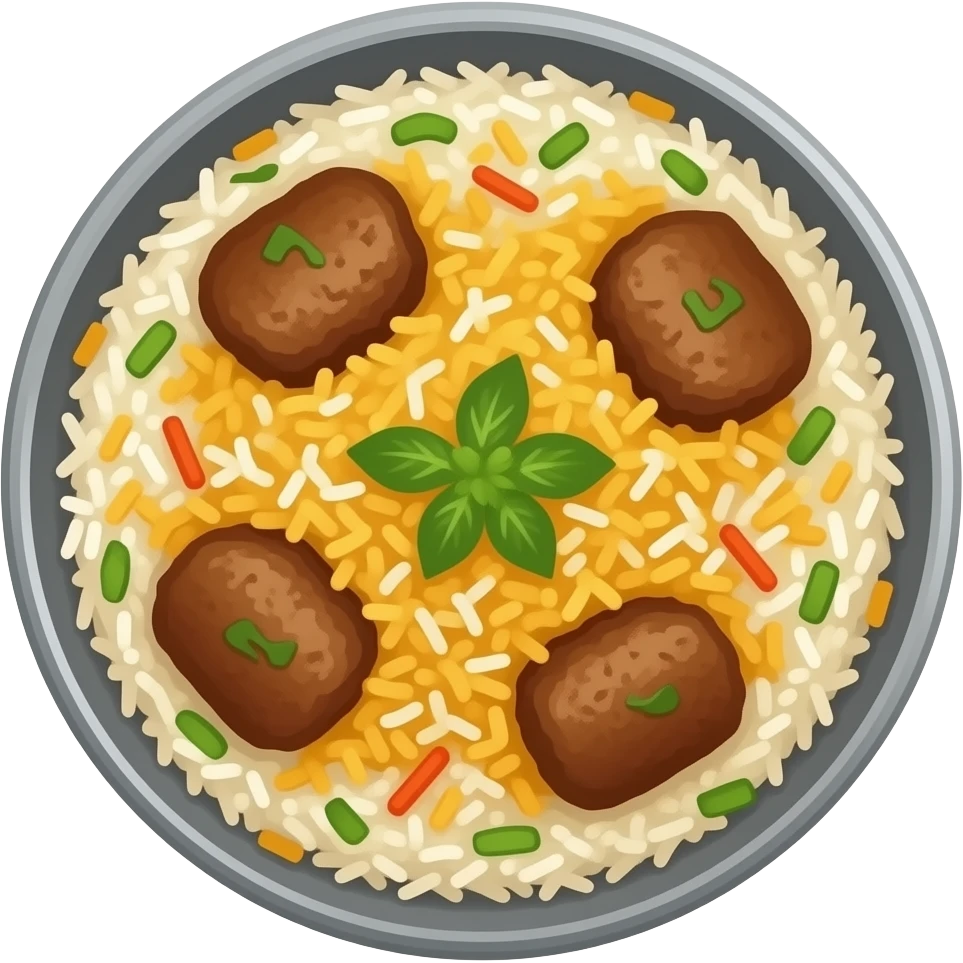 Mutton biryani emoji