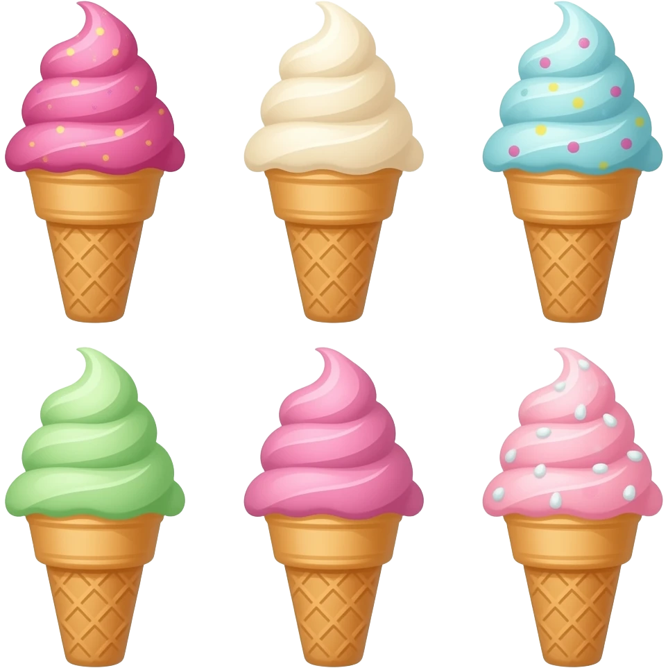 7 Ice cream emoji